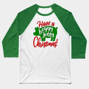 Hoggy Jolly Christmas Baseball T-Shirt